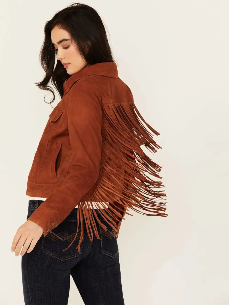 Women's Wynbrook Fringe Suede Jacket image 1