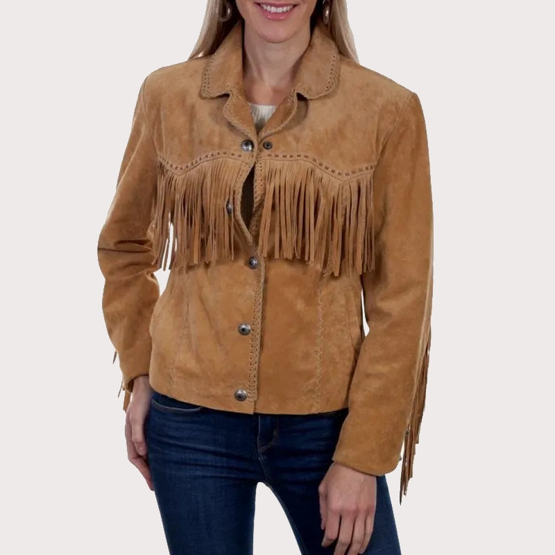 Scully Women's Suede Fringe Leather Jacket image 0