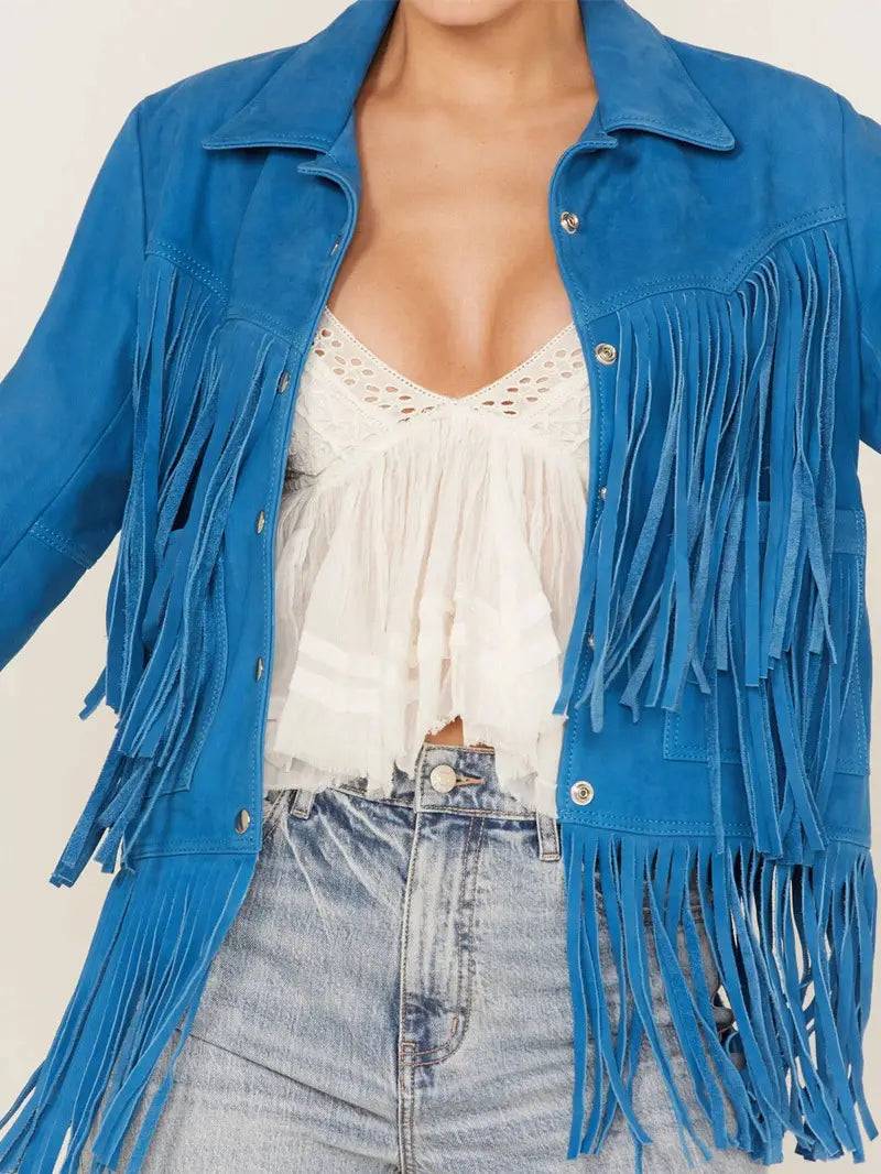 Understated Leather Women's Leather Fringe Jacket image 1