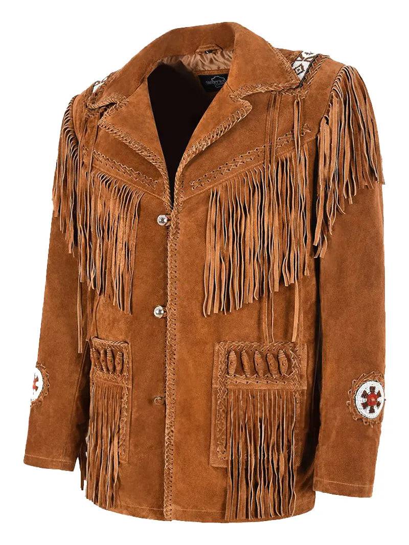Beaded and Fringed Suede Jacket image 3