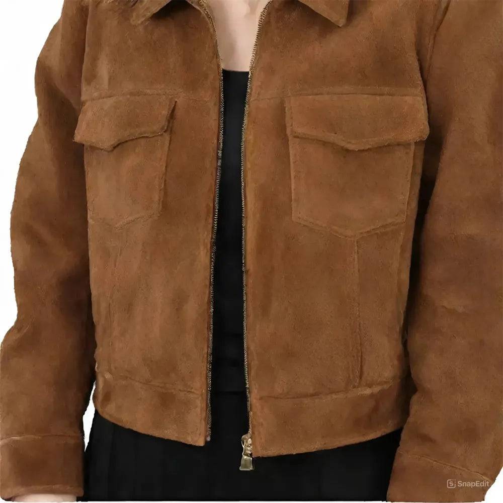 Vintage Suede Leather Jacket image 1