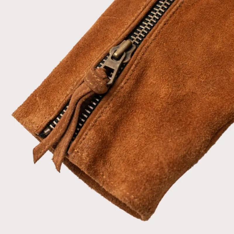 Premium Fringe Leather Jacket image 2
