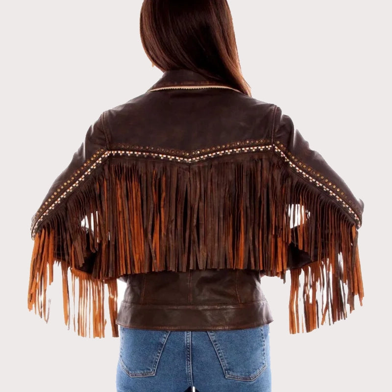 Scully Women's Embroidered Fringe Jacket image 1