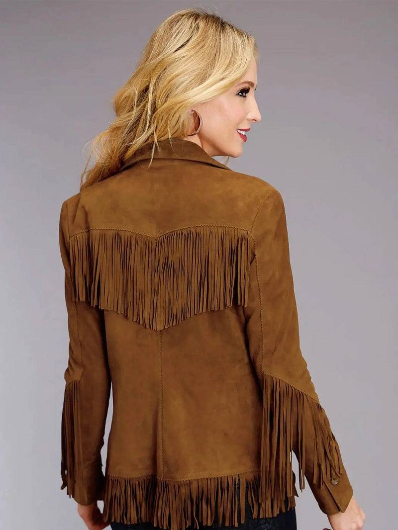 Women's Leather Fringe Jacket image 1