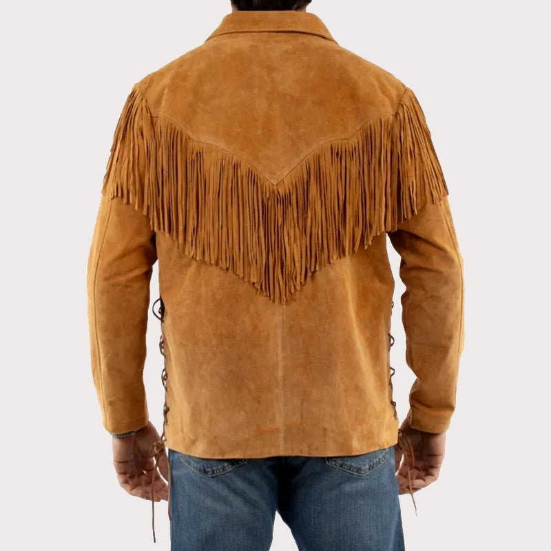 Scully Men's Fringe Leather Western Jacket image 1