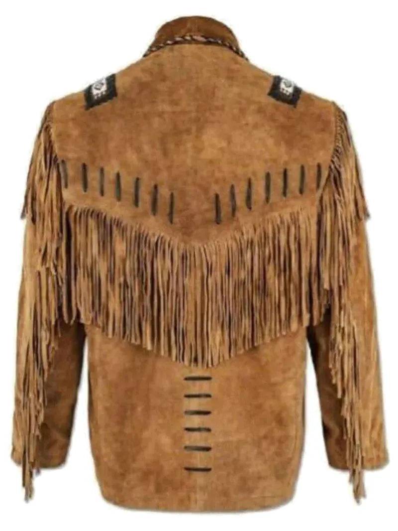Real Suede Western Style Leather Jacket image 1