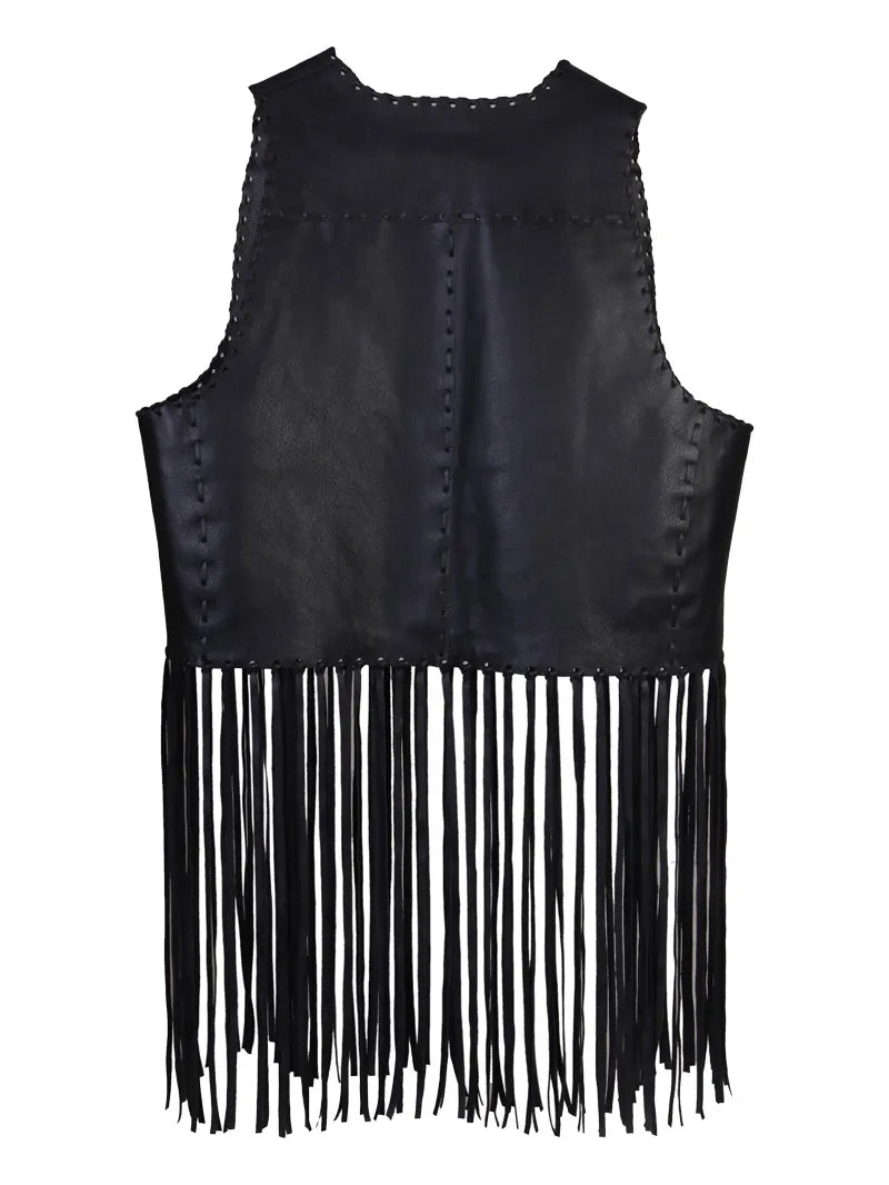 Vintage 100% Genuine Women Leather Vest image 1