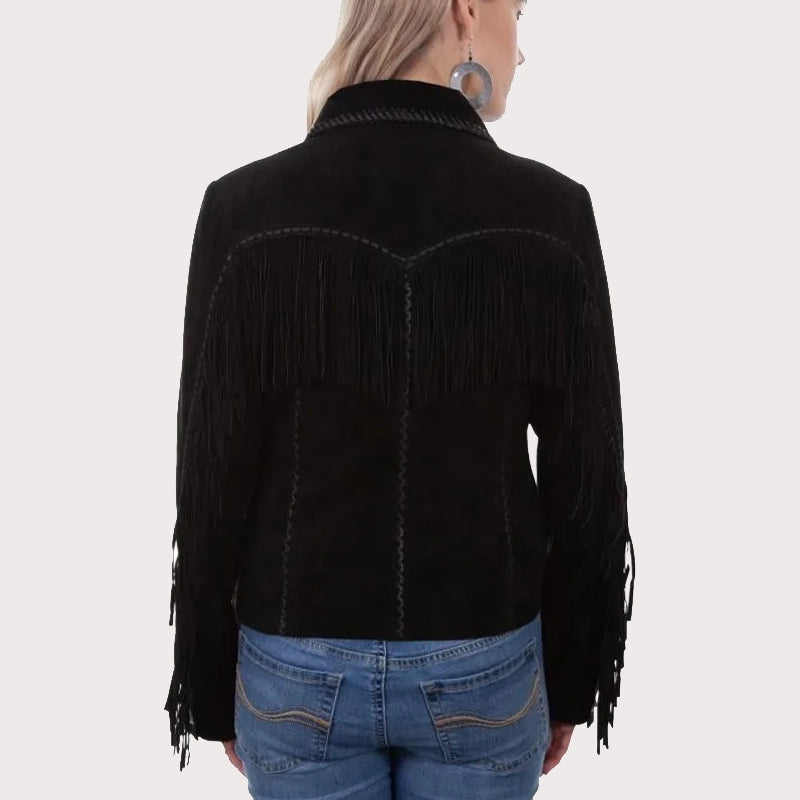 Scully Women's Suede Fringe Leather Jacket image 2