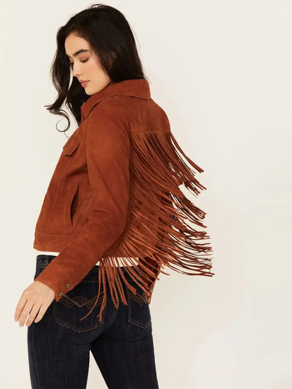 Women's Wynbrook Fringe Suede Jacket image 1