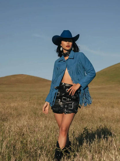 Understated Leather Women's Leather Fringe Jacket image 0