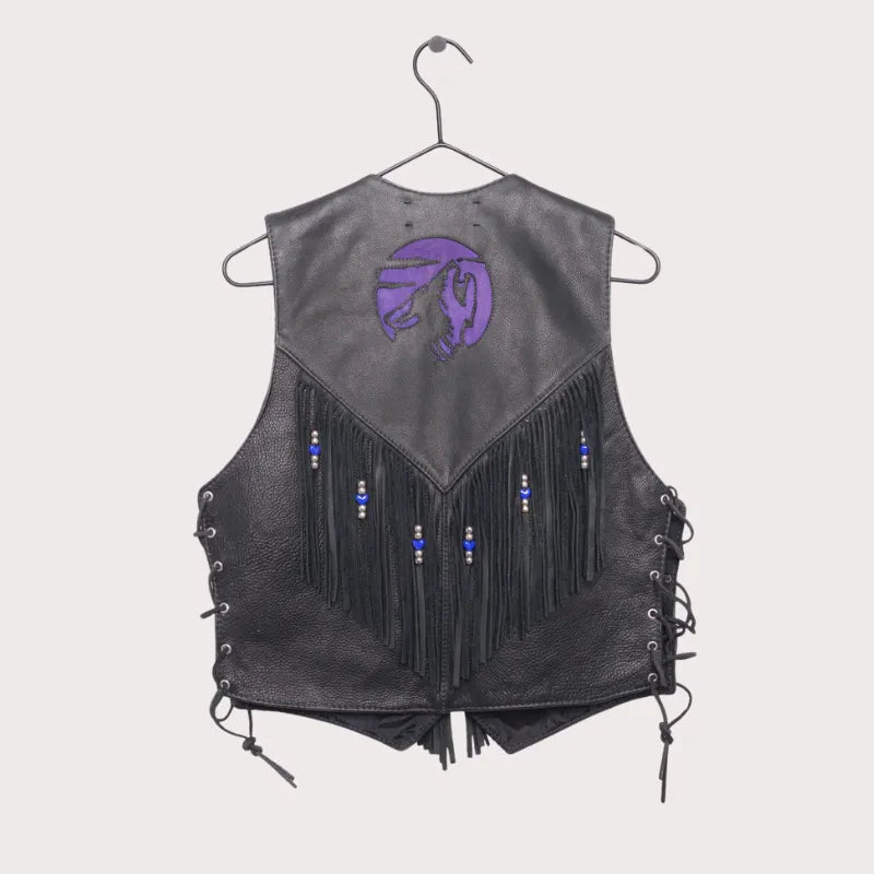 Fringe Leather Vest USA image 1