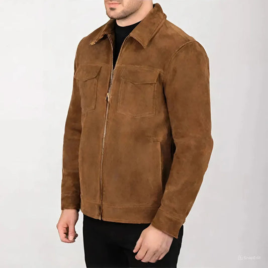 Vintage Suede Leather Jacket image 0