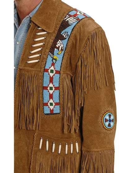 Men Suede Leather Jacket image 2