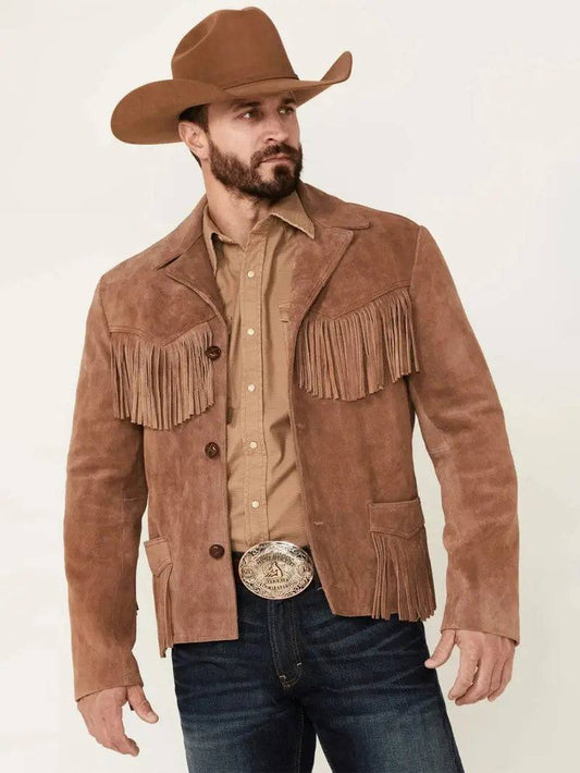 Giant Fringe Suede Leather Jacket image 0