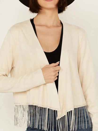 Women's Rhinestone Fringe Jacket image 2
