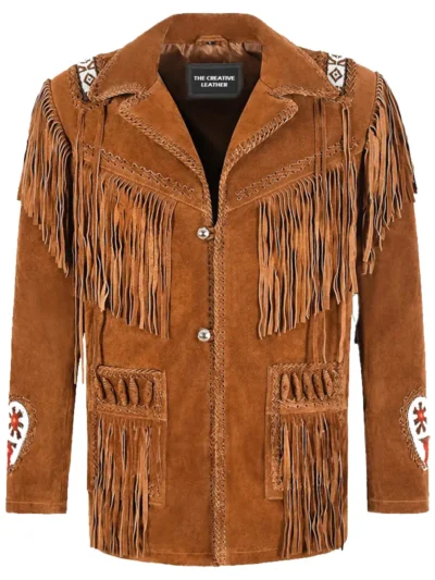 Suede Fringe Leather Jacket