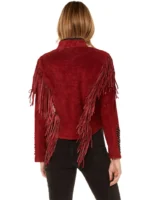 Cripple Creek Beaded Suede Fringe Jacket