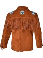 Cowboy Western Leather Jacket With Fringe (2)