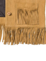 Tan Fringe suede jacket