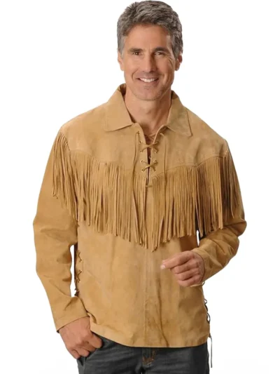 Suede Fringe Jacket
