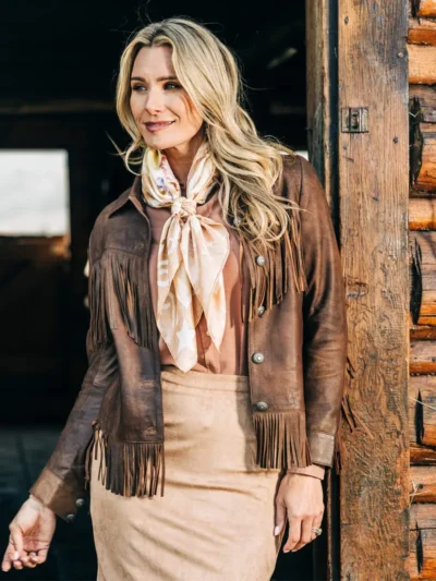 Vintage Fringe Leather Jacket