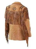 Handmade Suede Fringe Leather Jacket