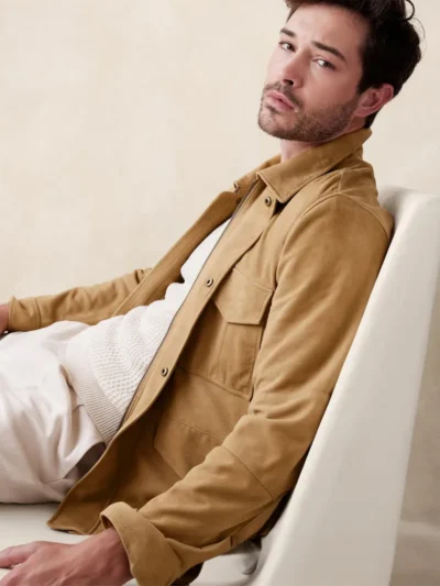 Tan Suede Leather Jacket