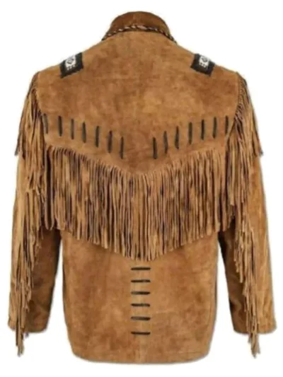 Real Suede Western Style Leather Jacket for Sale
