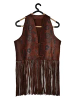 Vintage Brown 100% Genuine Leather Vest