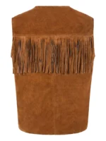 1879 Vintage Suede Fringe Leather Vest