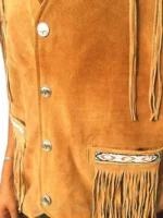 Western Suede Leather Vest