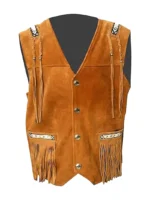 Western Suede Leather Vest