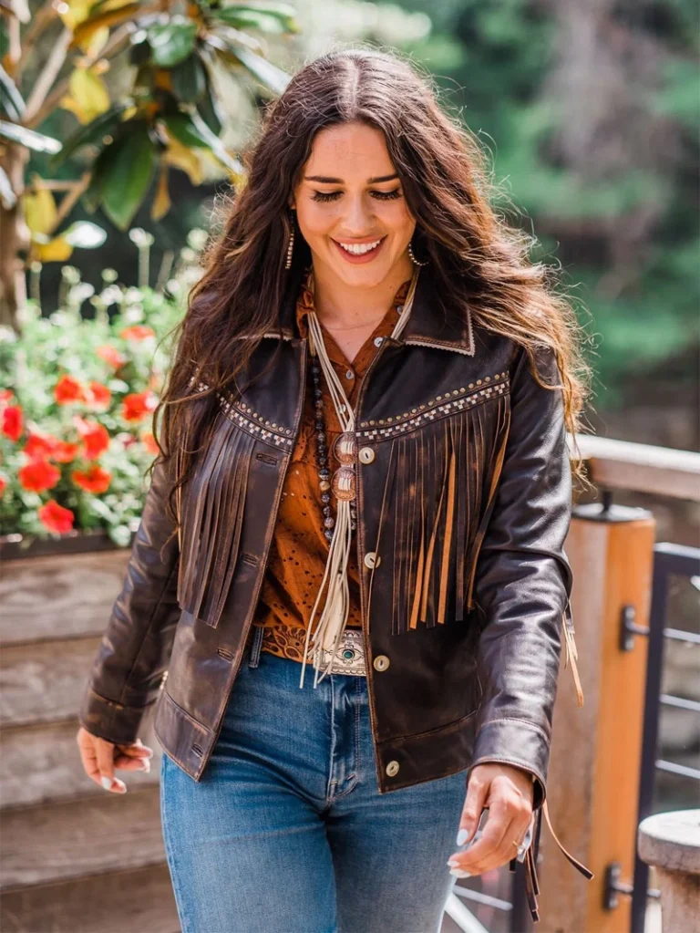 Western Cut Leather Jacket with Fringe 4 western fringe Leather Jacket - the creative leather