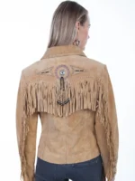 beaded fringe jacket backside