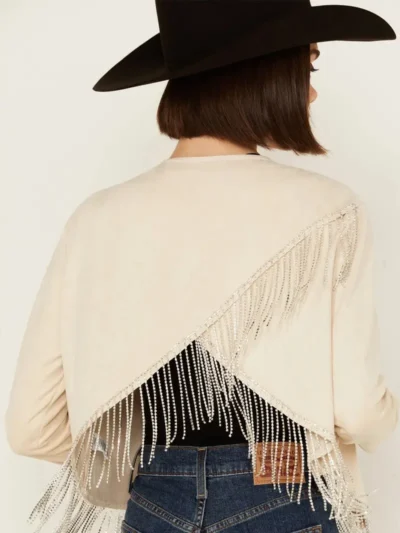 Vocal Women's Rhinestone Fringe Jacket