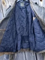 90s Vintage Fringe Leather Jacket for Men
