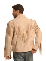 Mens Suede Fringe Western Jacket