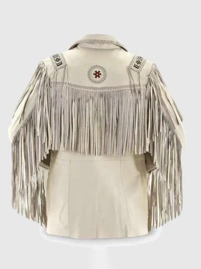 Mens Western Suede Fringe Jacket