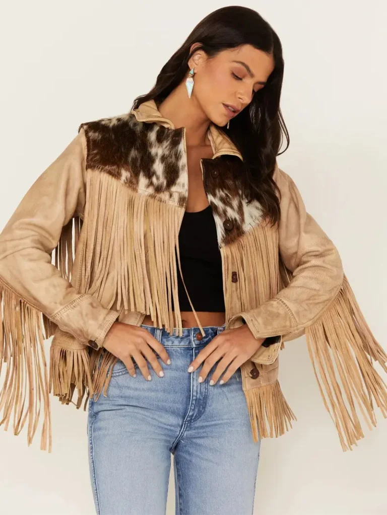 STS Ranchwear Womens Cowhide Frontier Fringe Jacket 4 STS Ranchwear Women's Cowhide Frontier Fringe Jacket