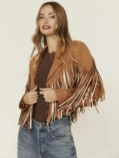 Saints & Hearts Women's Fringe Jacket