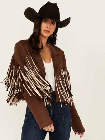 Saints & Hearts Women's Fringe Jacket