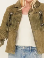 Scully Women's Fringe and Beaded Jacket