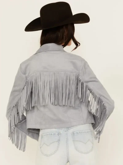 Shyanne Women's Faux Suede Fringe Jacket