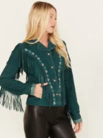 Shyanne Women's Suede Fringe Jacket