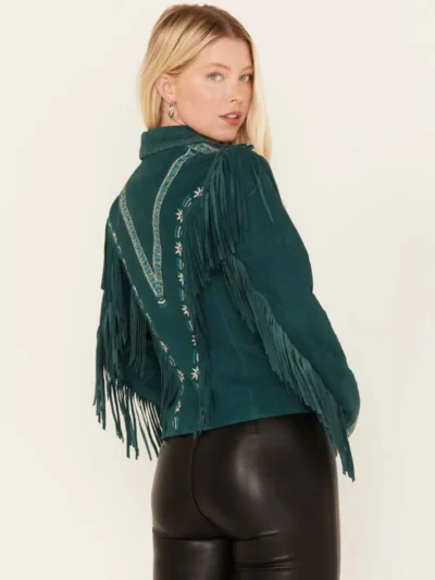 Shyanne Women's Suede Fringe Jacket