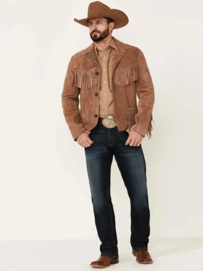 fringe leather jacket - western fringe jacket