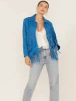 Understated Leather Women's Leather Fringe Jacket