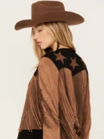Vocal Women's Star Faux Fringe Jacket