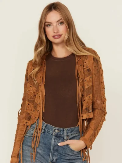 Vocal Women's Suede Tassel Jacket