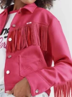 Wrangler® X Barbie™ Women's Fringe Wrancher Jacket